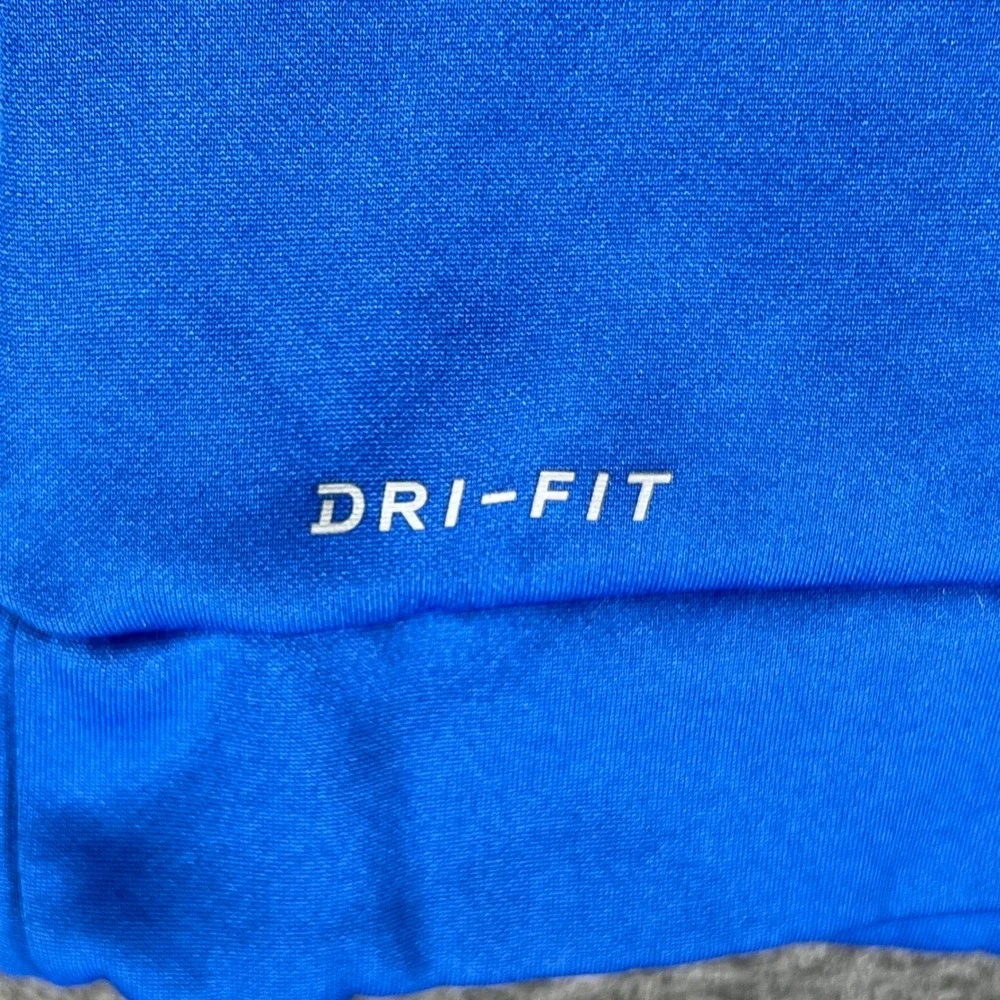Nike Dri Fit Quarter Zip Pullover Men's Large Blue Long Sleeve‎ Athletic Shirt